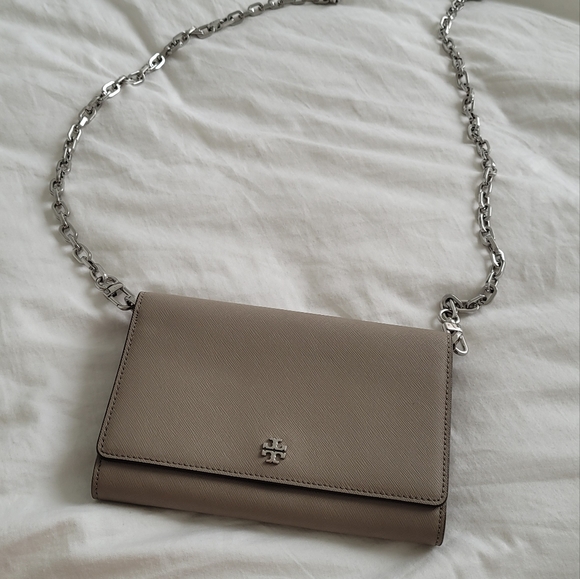 Tory Burch Handbags - Tory burch cross body with silver chain